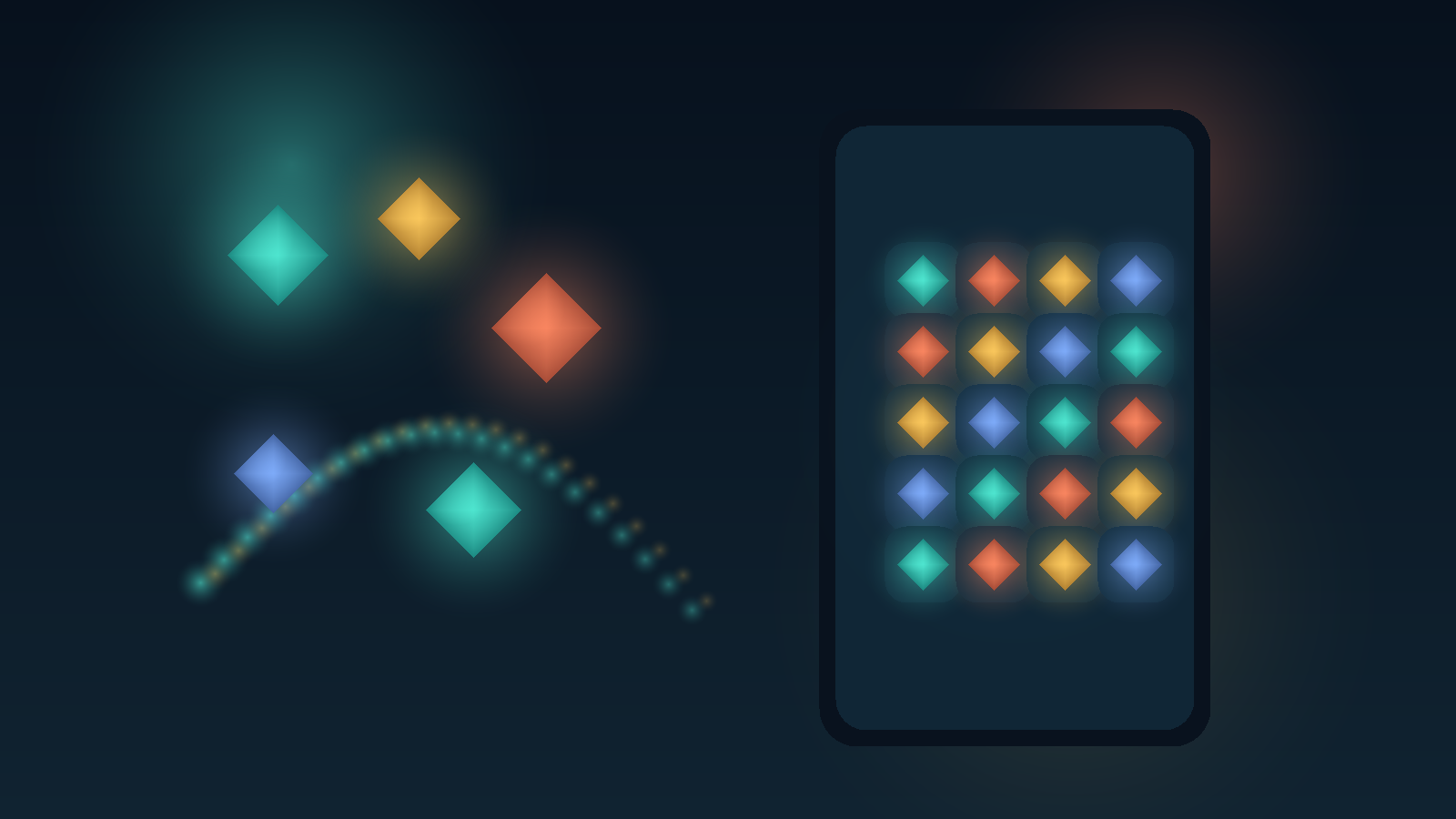 Mobile puzzle game artwork